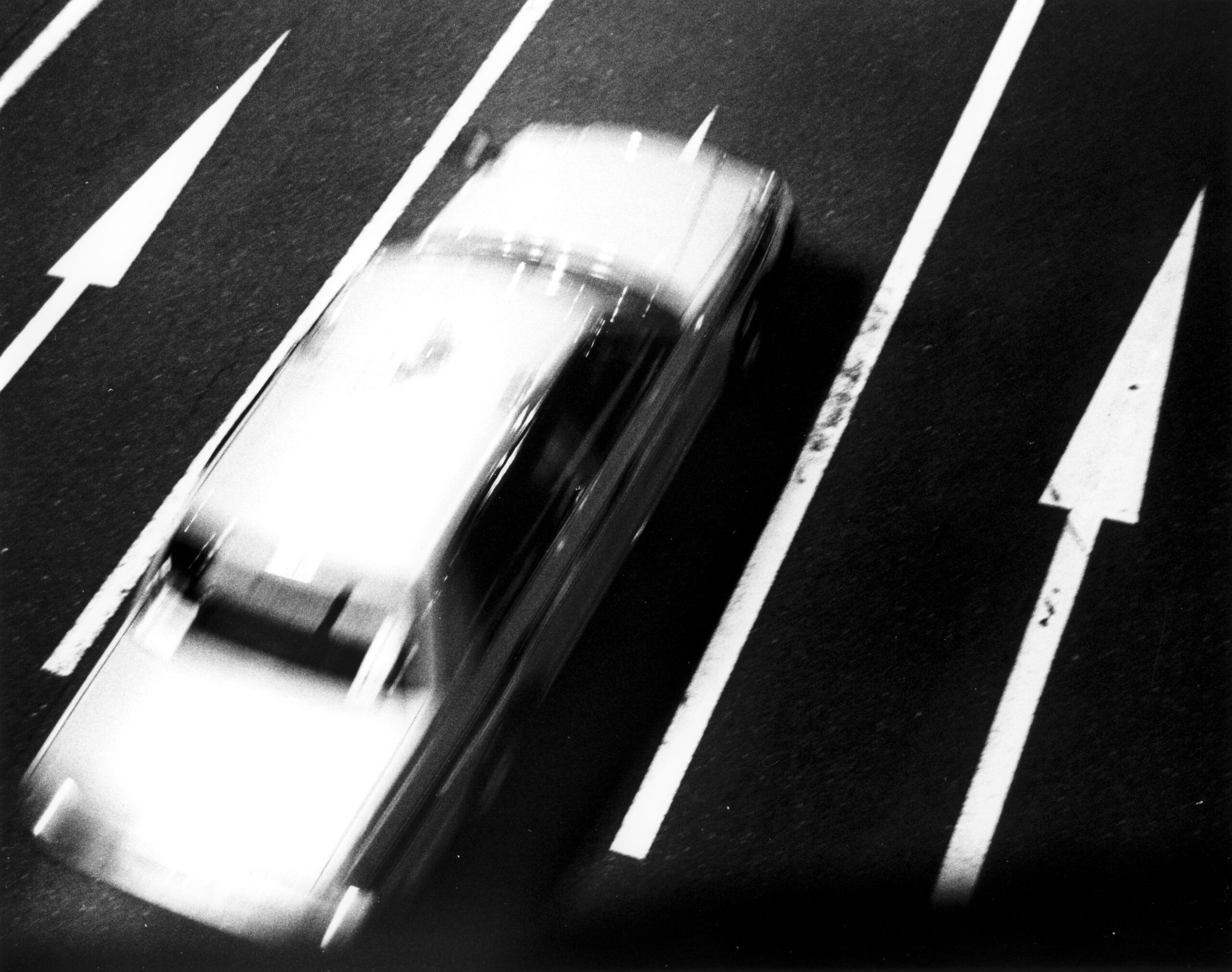 B&W photography by Thomas Beswick, Filmmaker based in Tokyo. Tokyo to Osaka Series 'taxi'
